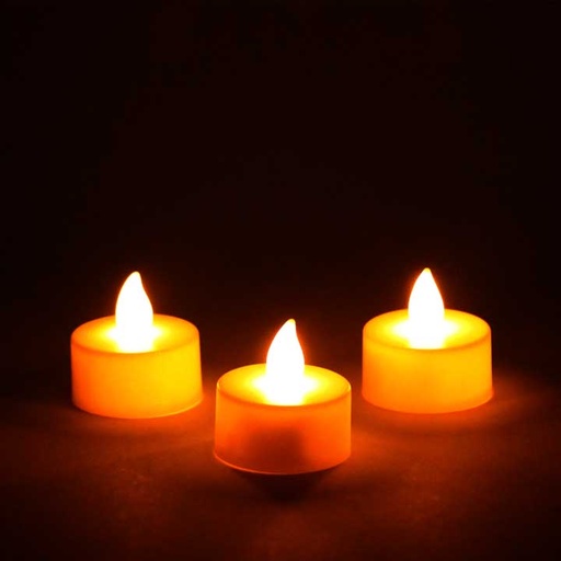 [can-sml-set] Flameless small LED Tea Light Candle - set of 3